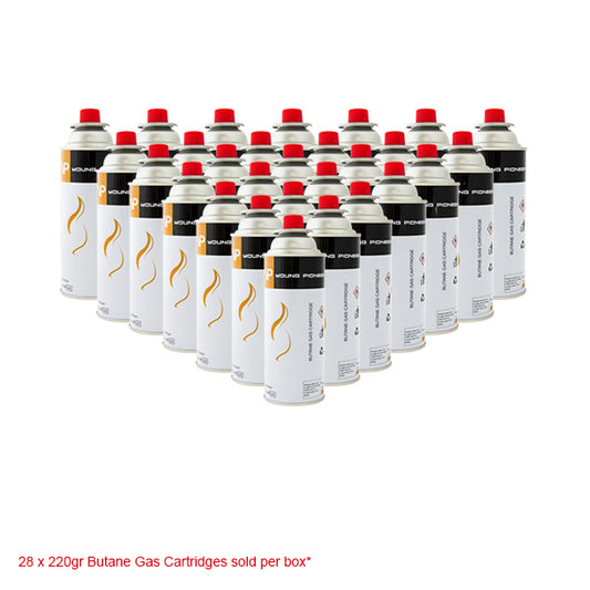 220G YP - Box(28 Units) Butane Gas Canisters