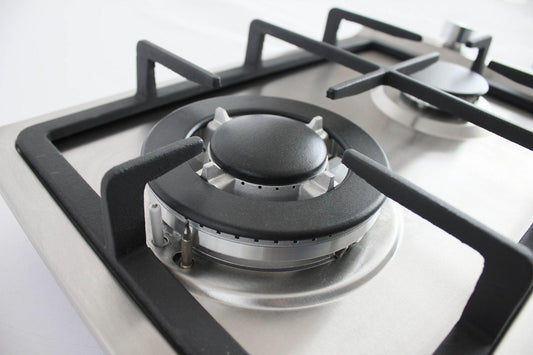 30cm 2 burner gas hob - stainless steel
