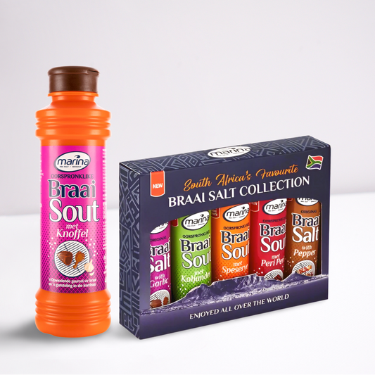 Marina Flavoured Braai Salt 400g & 5-Pack 25g Collection Set