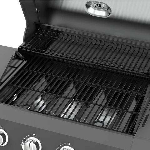 Megamaster Onyx Series 4 Brander Patio Gasbraai met 'n sybrander