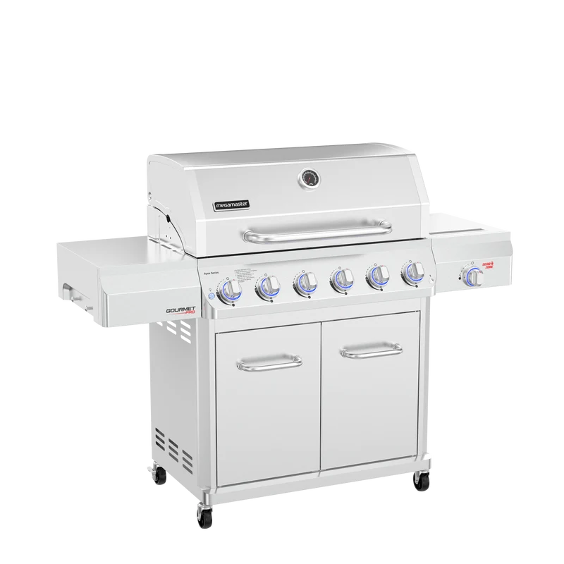 Megamaster Apex Series 6 Burner Gourmet Pro Patio Gas Braai | 720-1136B