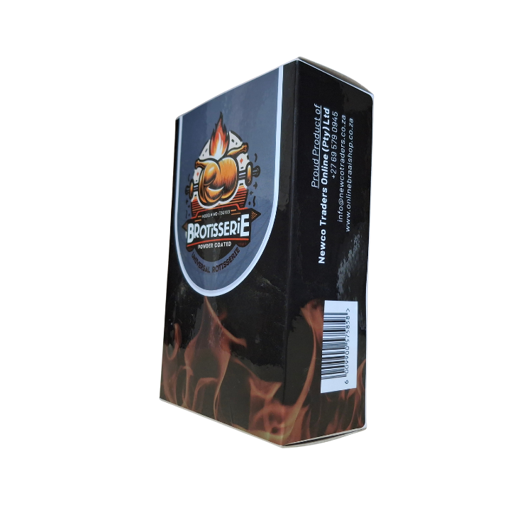 Brotisserie Powder Coated Rotisserie Motor – Heavy-Duty, Cordless & 3V Power Supply Compatible