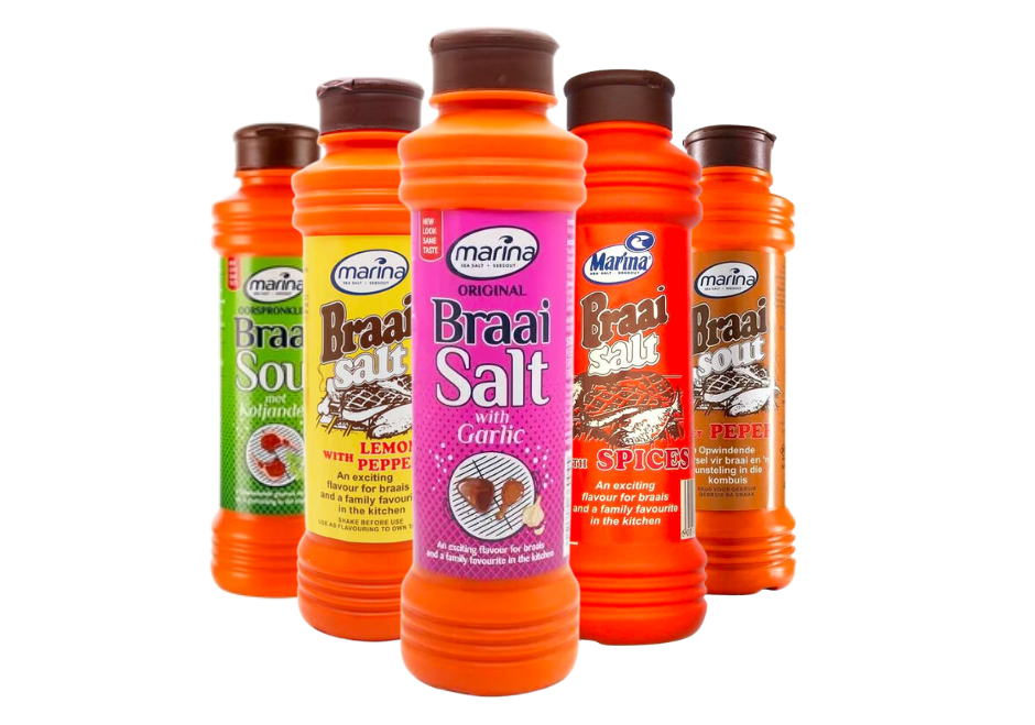 Marina Flavoured Braai Salt 400g & 5-Pack 25g Collection Set