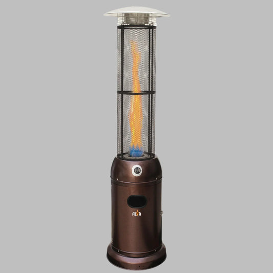 Alva Glass Tube Patio Heater - Hammertone | GHP26