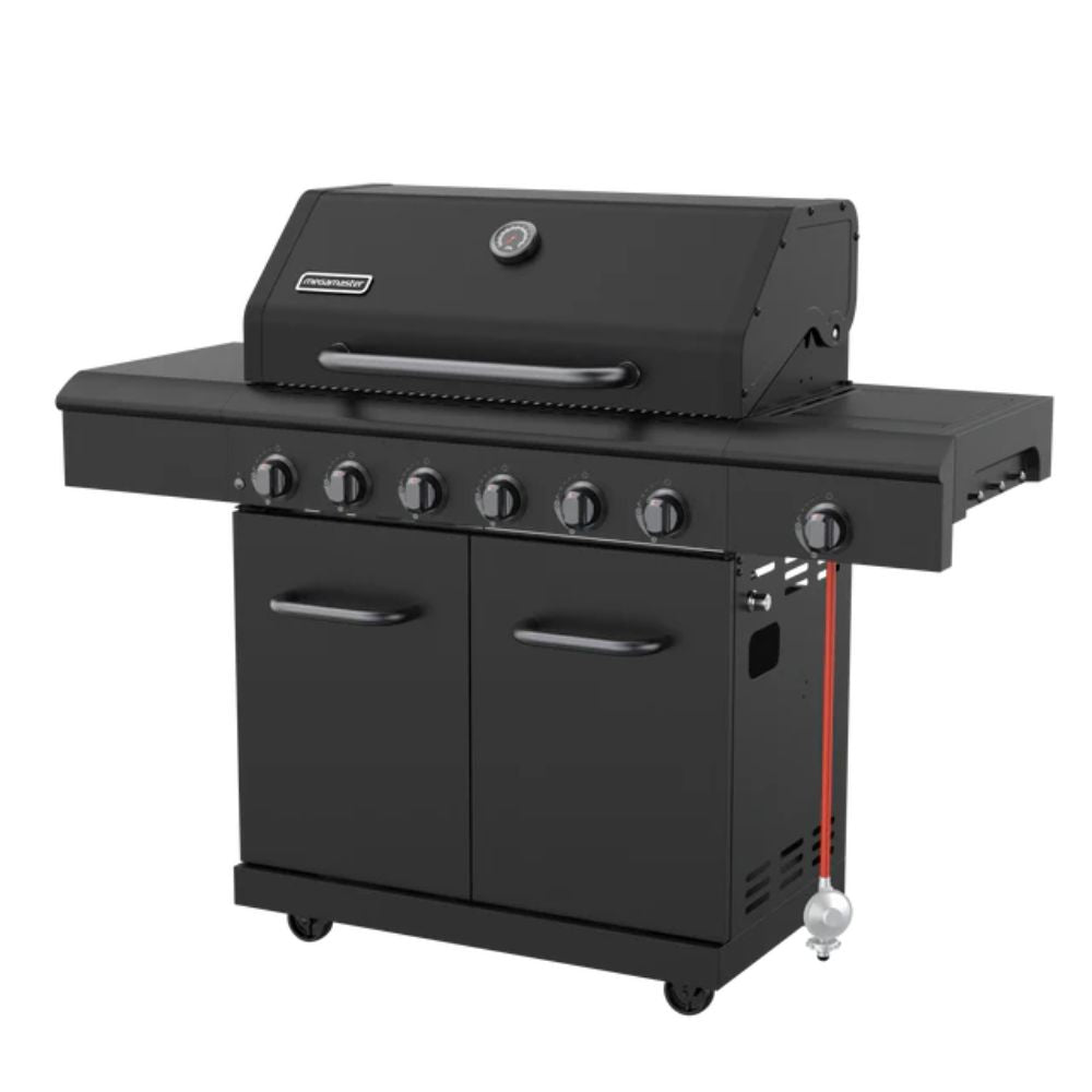 Apex Serie 6 Burner Black Patio Gas Braai with Cover