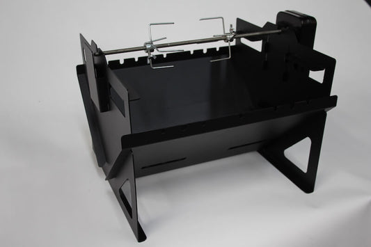 Jetmaster Camp Braai(Mild Steel) Complete with Grill, Kebab Rods, Potjie Frame & Rotisserie