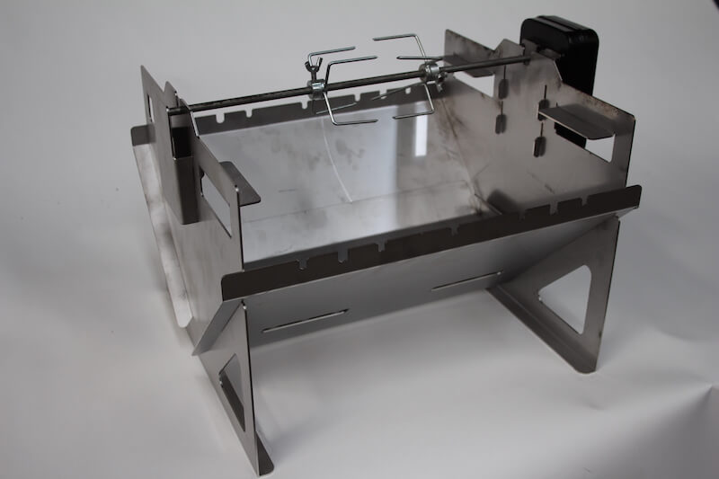 Jetmaster Camp Braai(Stainless Steel) Complete with Grill, Kebab Rods, Potjie Frame & Rotisserie | 40240432