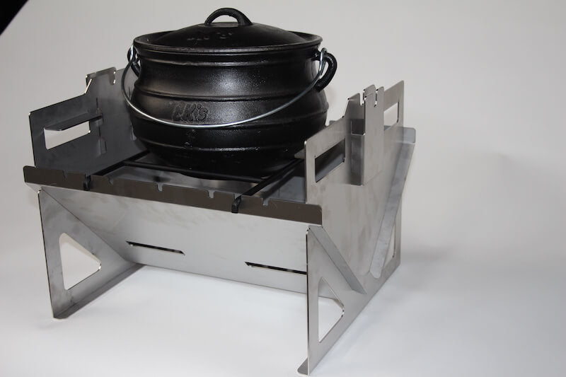 Jetmaster Camp Braai(Stainless Steel) Complete with Grill, Kebab Rods, Potjie Frame & Rotisserie | 40240432