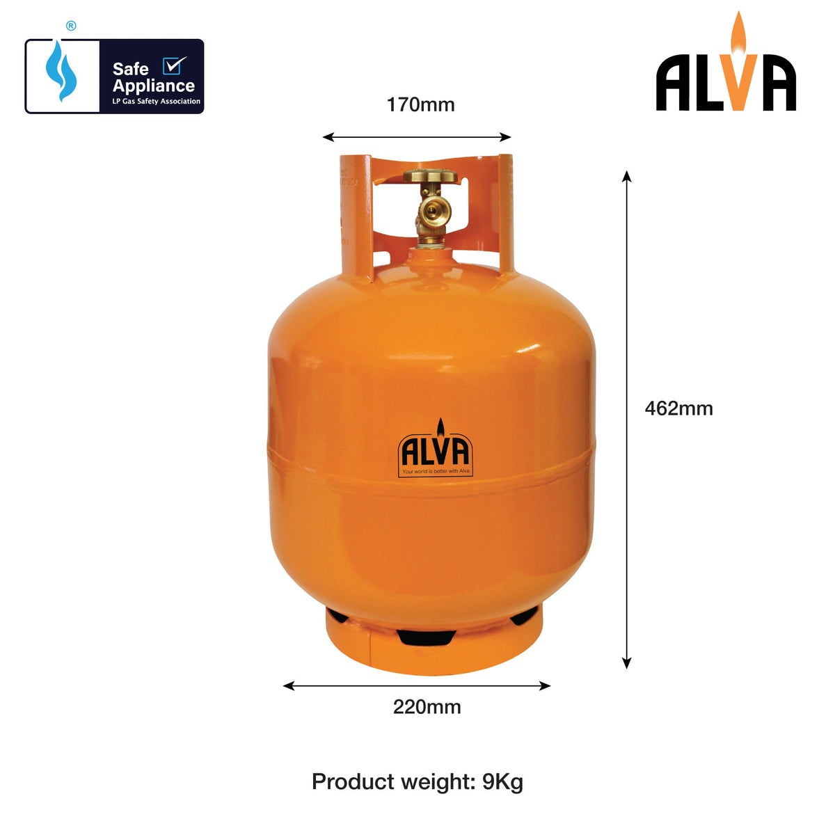 Alva 5kg gas cylinder