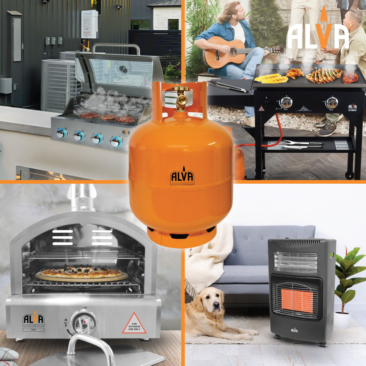 Alva 9kg gas cylinder