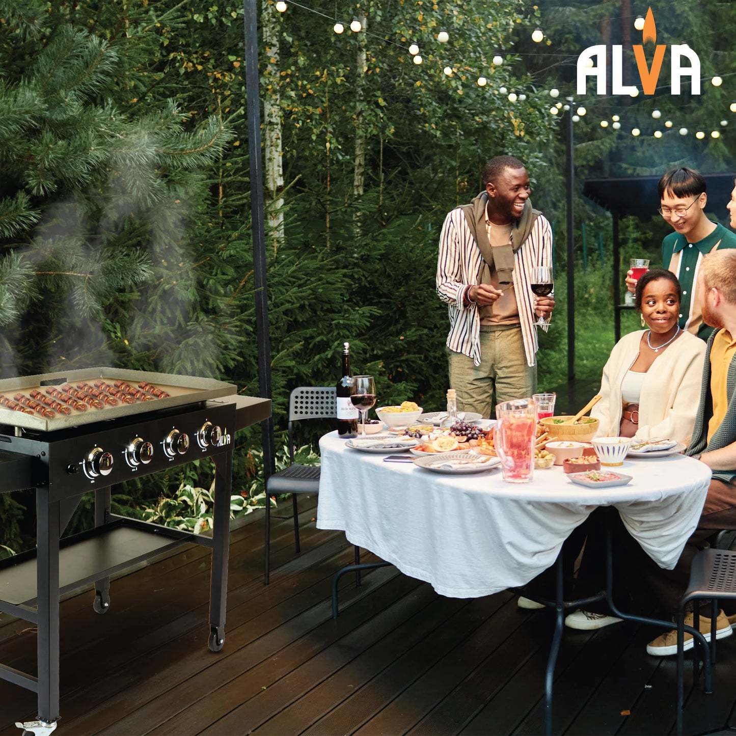 Alva Fuji 4 Burner Gas Griddle BBQ Station | G673