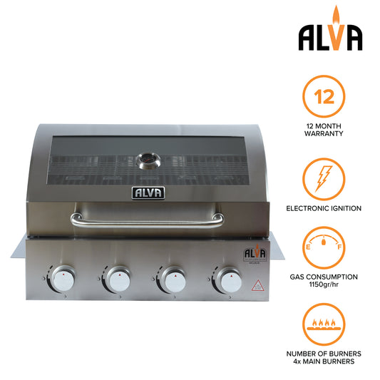 Alva Mojave 4-Burner Drop-In Gas BBQ | GSS4BTT