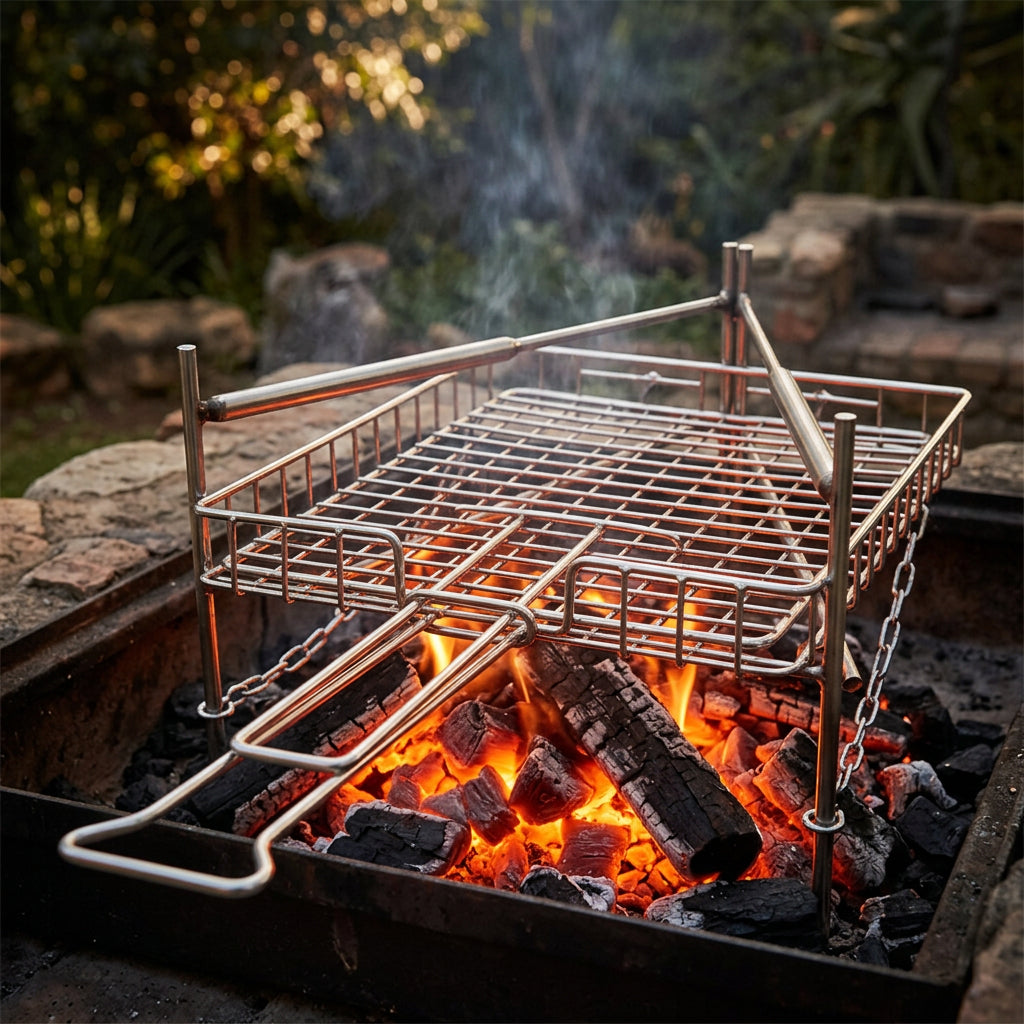 Mini Multilevel Telescopic Grid Rib Potjie Stand