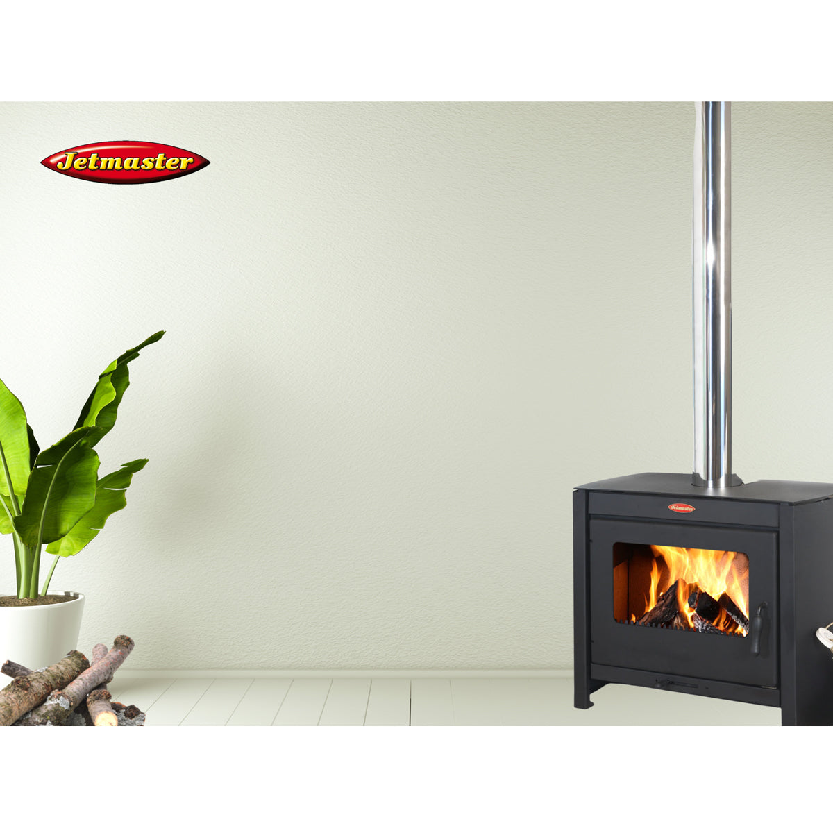 JetMaster Adhara Slow Combustion Stove Free-Standing/Built-In Fireplace