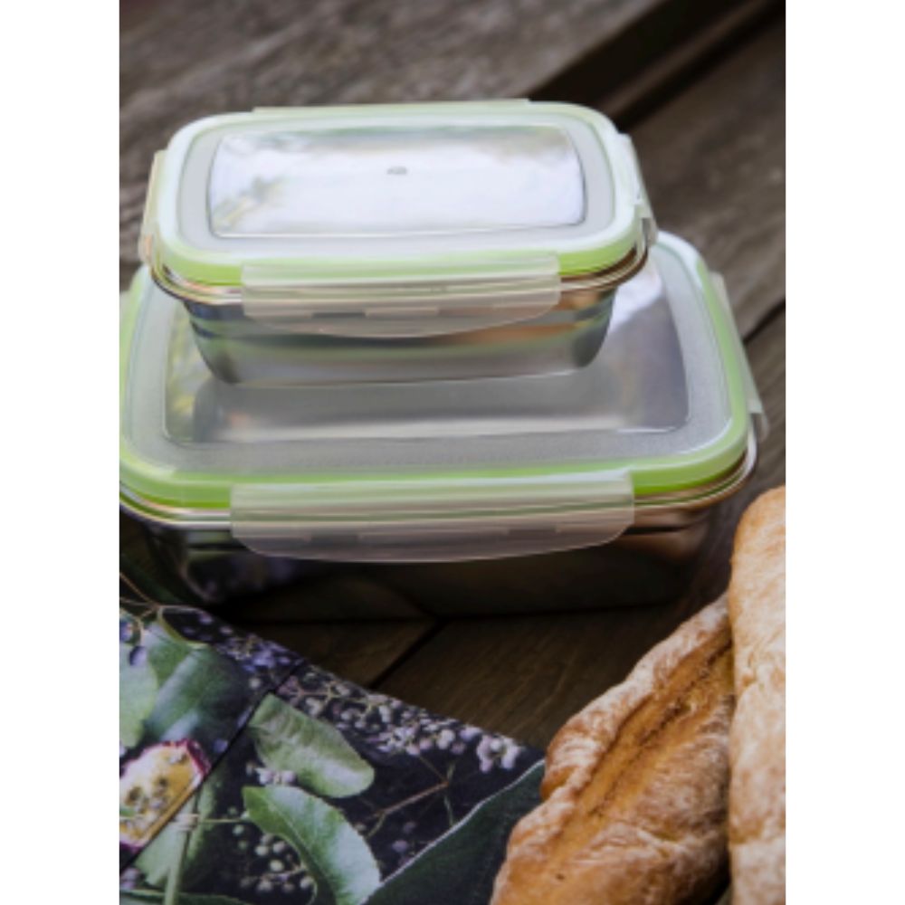 Versatile Stainless Steel Braai Bak with plastic lid Sets