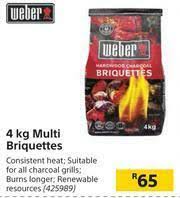 3 X Weber Briquettes 4kg | 910444