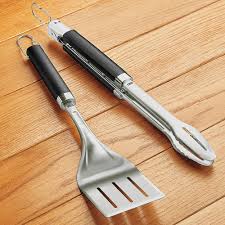 Weber Precision Grill Tongs & Spatel Set