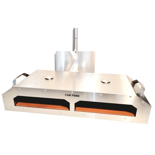 CAM Stainless Steel Double Pizza Oven