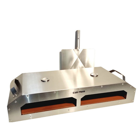 CAM Stainless Steel Double Pizza Oven