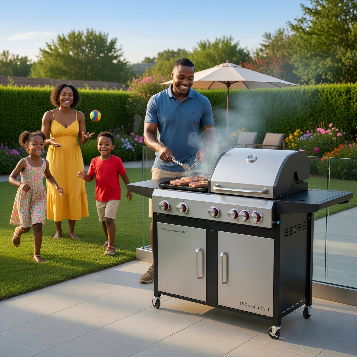 BRAAIMAXX INKULU 3-IN -1 GAS BRAAI | 1193-53-01-ZA-B