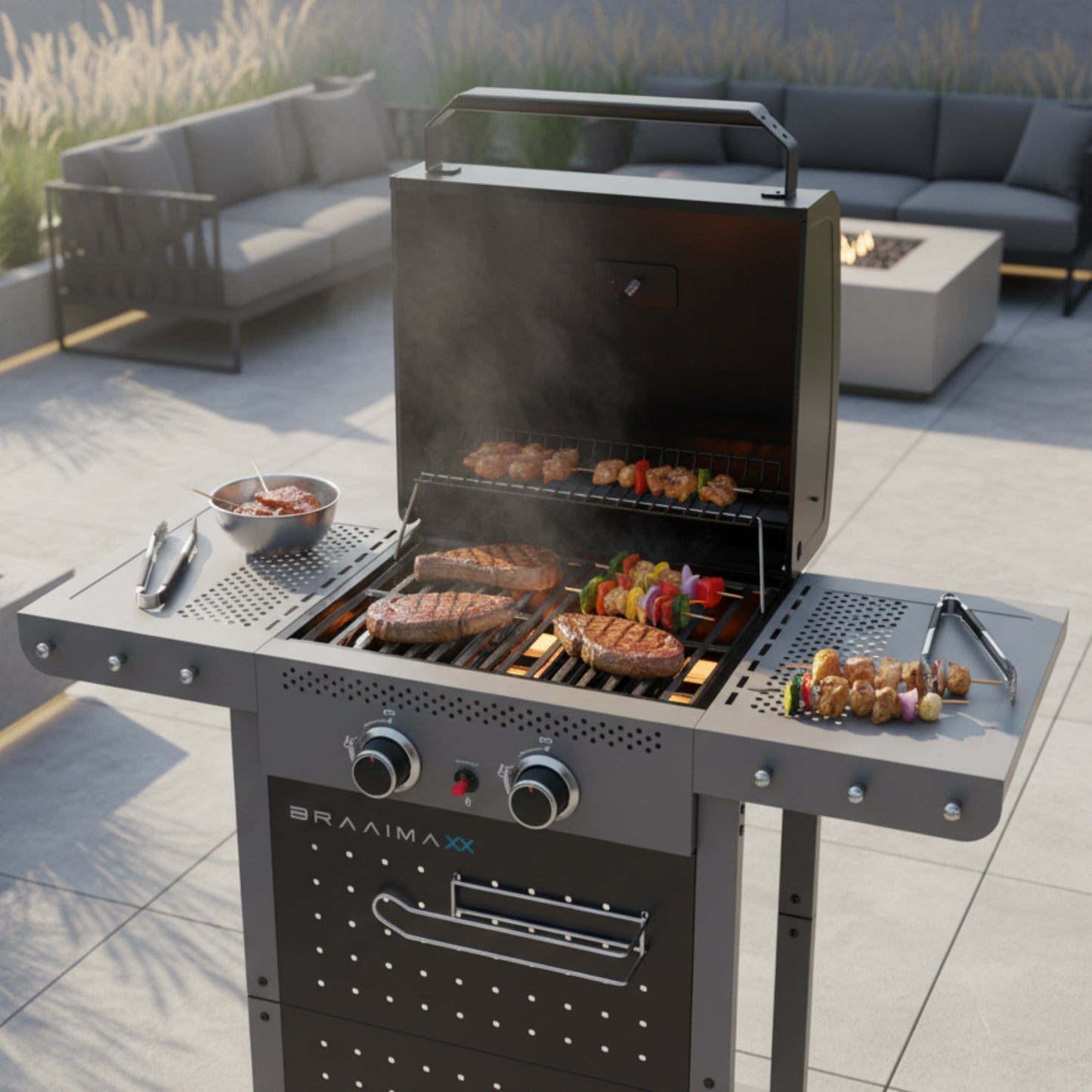 BraaiMaxx Stratos 2-Burner Gas Braai | 1198-21-04-ZA