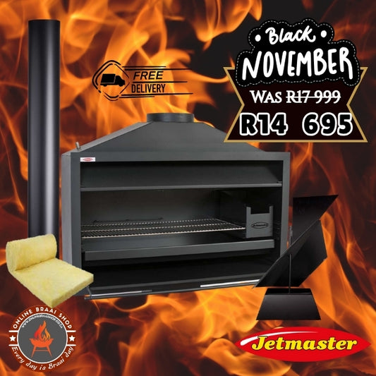 Jetmaster Entertainer 1200 Built In Braai - Complete Installation Combo Package