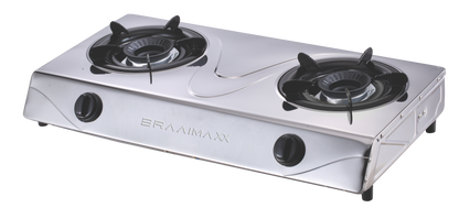 BraaiMaxx 2 Plate Stainless Steel Gas Stove | 193BM