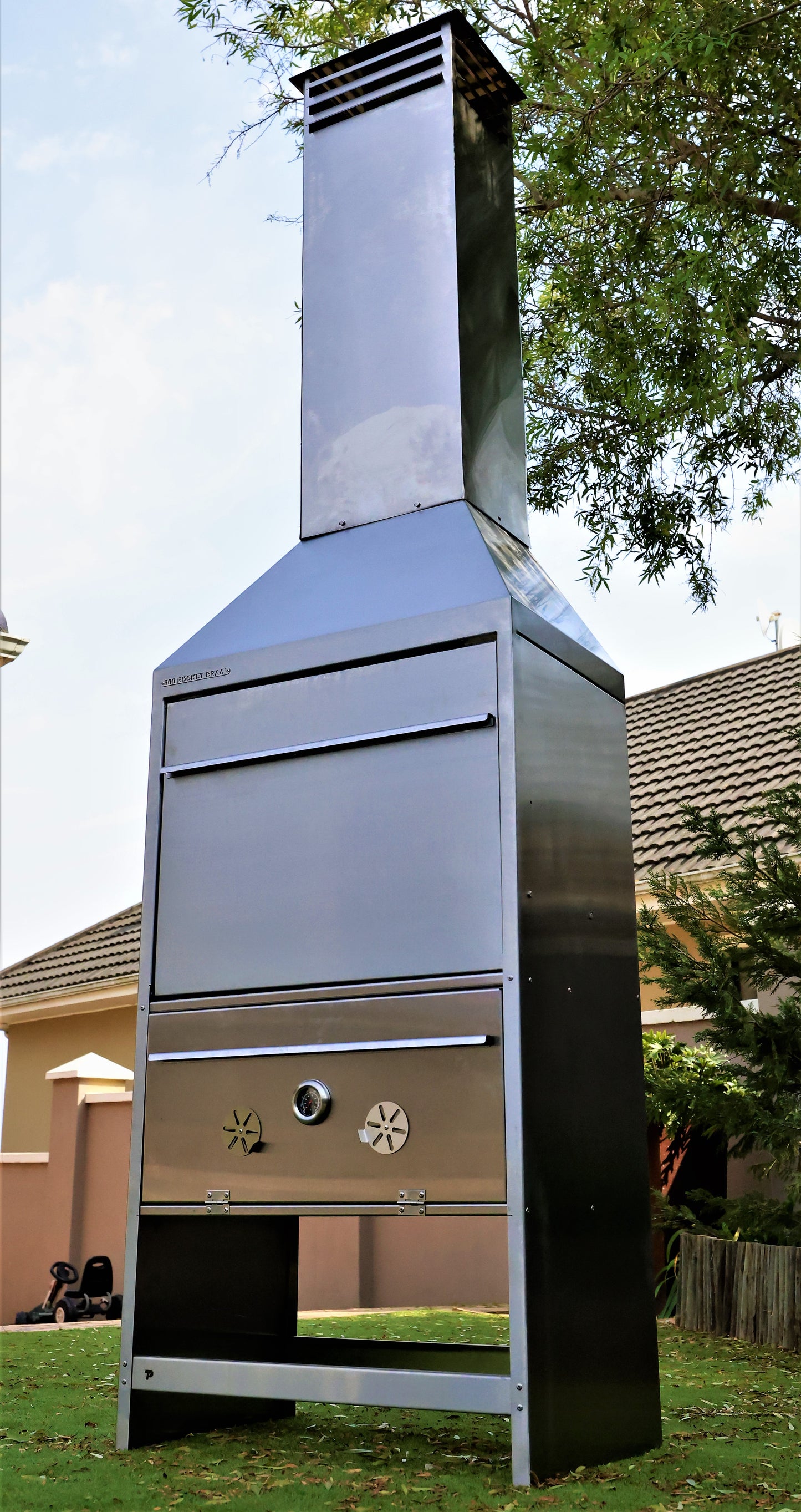 TP 800 Freestanding Rocket Braai Stainless Steel | TP24642-ROCKET