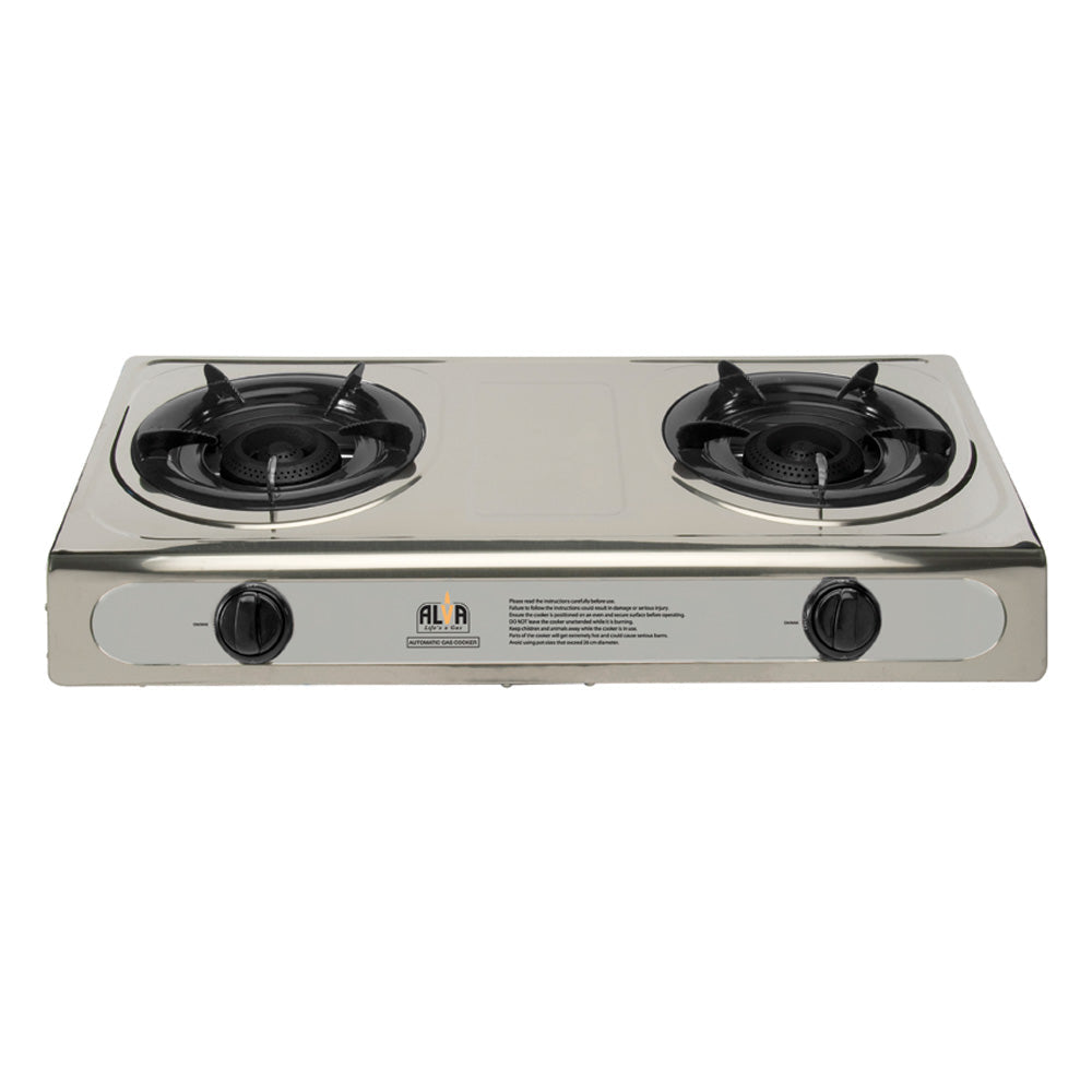 2- Burner Stainless Steel Gas Stove