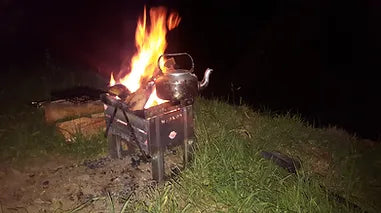 Madkon 600S vlekvrye staal braai met rooster en sak