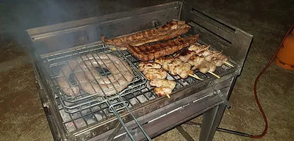 Madkon 600S vlekvrye staal braai met rooster en sak