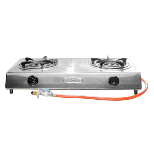 2 Plate SSteel Stove With Hose and Regulator