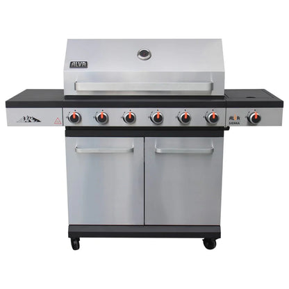 Alva Sierra 6-Burner BBQ With Side Burner