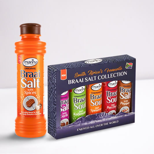 Marina Flavoured Braai Salt 400g &  5-Pack 25g Collection Set