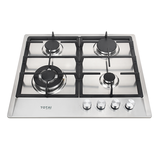 Totai 4 Burner Gas Hob Stainless Steel | 03/TS4BNR-SS