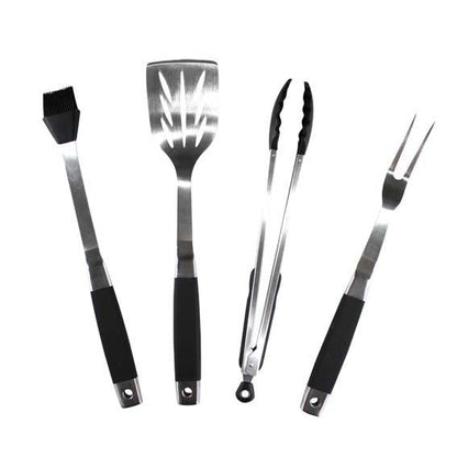 ROLL UP 4PC  BBQ TOOL SET with free bag