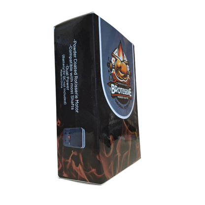 Brotisserie Powder Coated Rotisserie Motor – Heavy-Duty, Cordless & 3V Power Supply Compatible