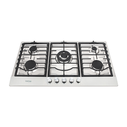 Totai 5 Burner Gas Hob Stainless Steel | 03/TS5BNR-SS