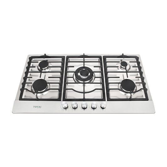 Totai 5 Burner Gas Hob Stainless Steel | 03/TS5BNR-SS