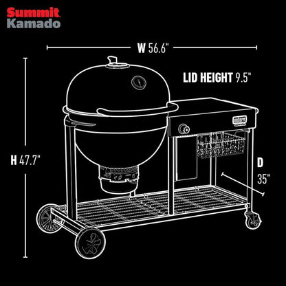 Summit Kamado S6 Charcoal Grill Sentrum