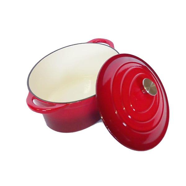 6800ML Enamel Cast iron  Oval Casserole RED