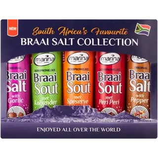 Marina Sea Salt Braai Salt Collection 5 x 25g