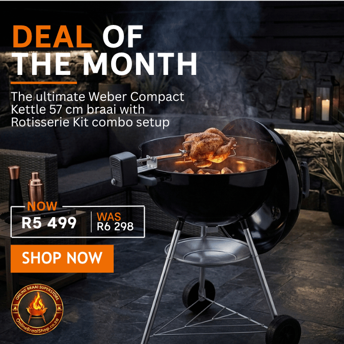 Weber Compact Kettle 57 cm & Weber Rotisserie Kit