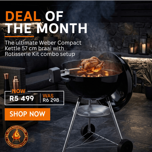Weber Compact Kettle 57 cm & Weber Rotisserie Kit
