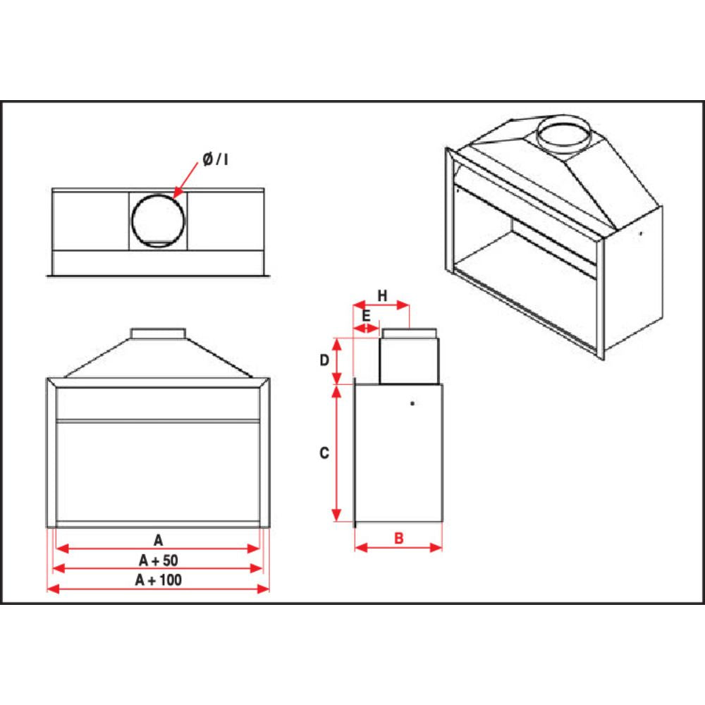 700 Entry level Universal Fireplace BI