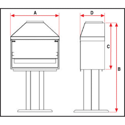 850 Free Standing Braai