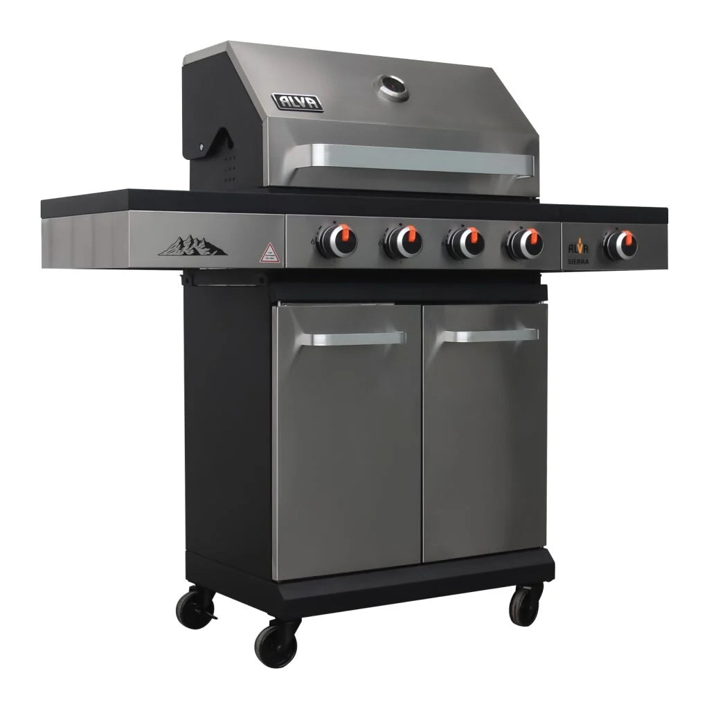 Alva Sierra 4-Burner BBQ With Side Burner Bundle | G677