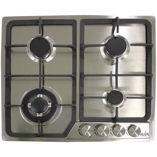 Alva 60cm 4-Burner Gas Hob - Glass Top | GDH100