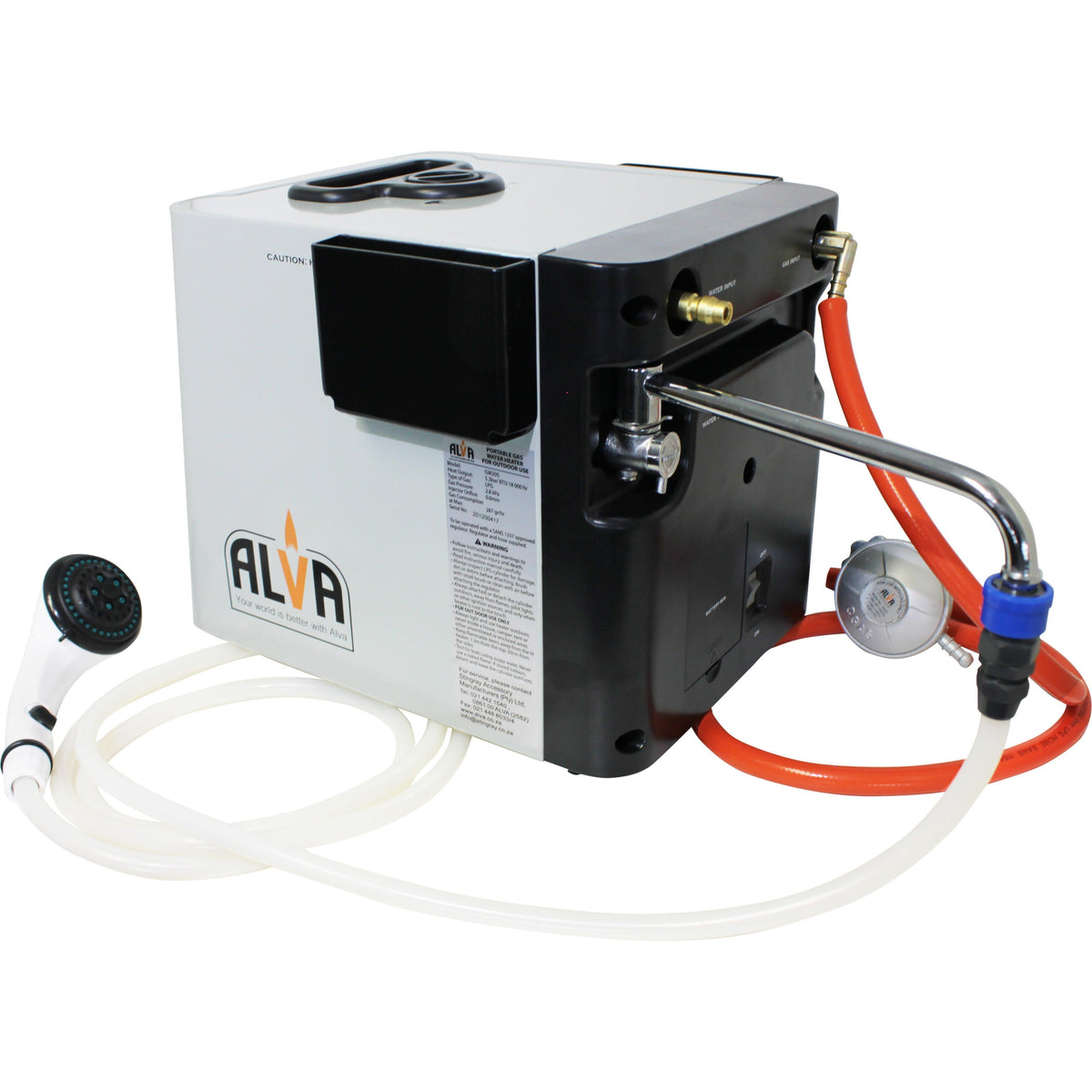Alva mini portable gas water heater