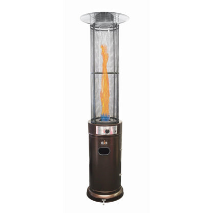 Alva Circular Glass Tube Patio Heater 2.1m Tall
